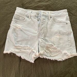 Old Navy Light Blue Distressed Denim Shorts